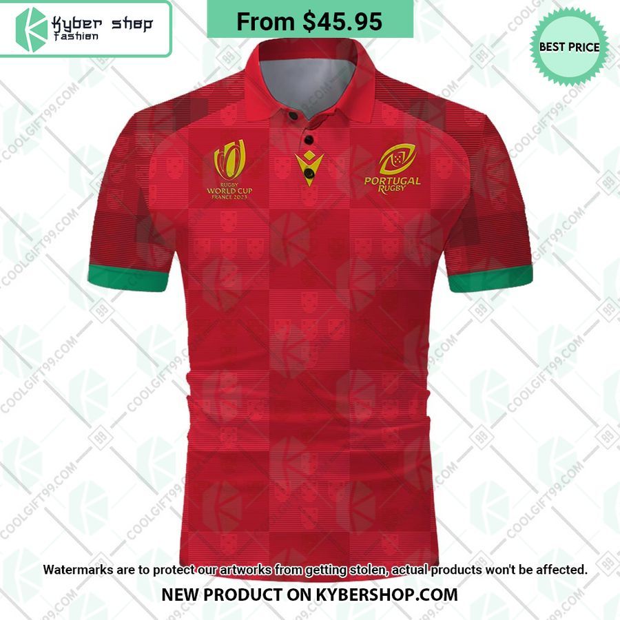 Portugal Rugby Home Jersey Rugby World Cup 2023 CUSTOM Polo Shirt