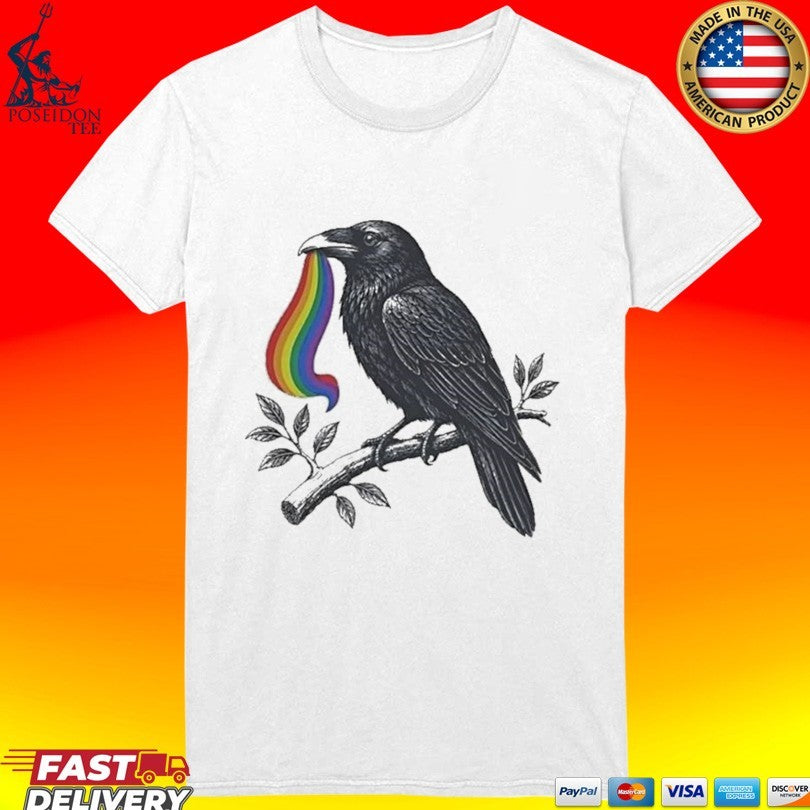 Pride Raven Lgbt Flag Pride Month T-shirt