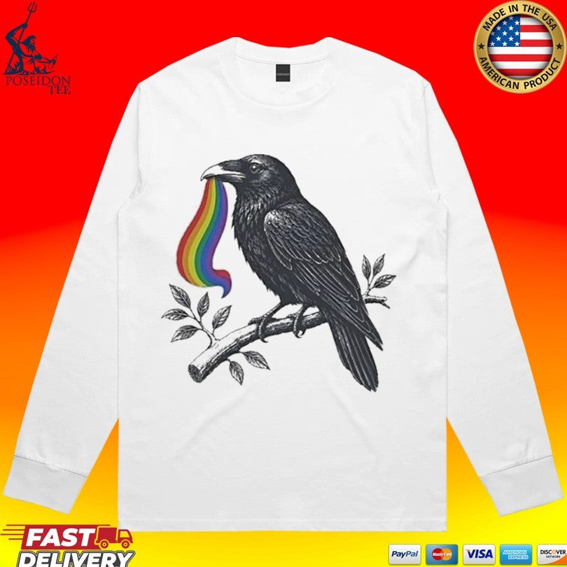 Pride Raven Lgbt Flag Pride Month T-shirt