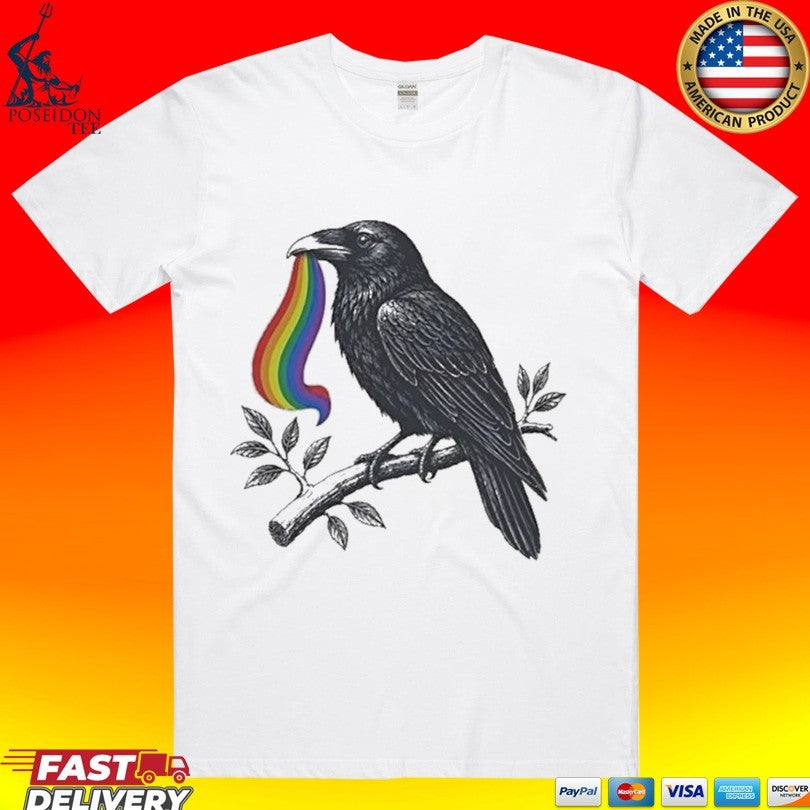 Pride Raven Lgbt Flag Pride Month T-shirt
