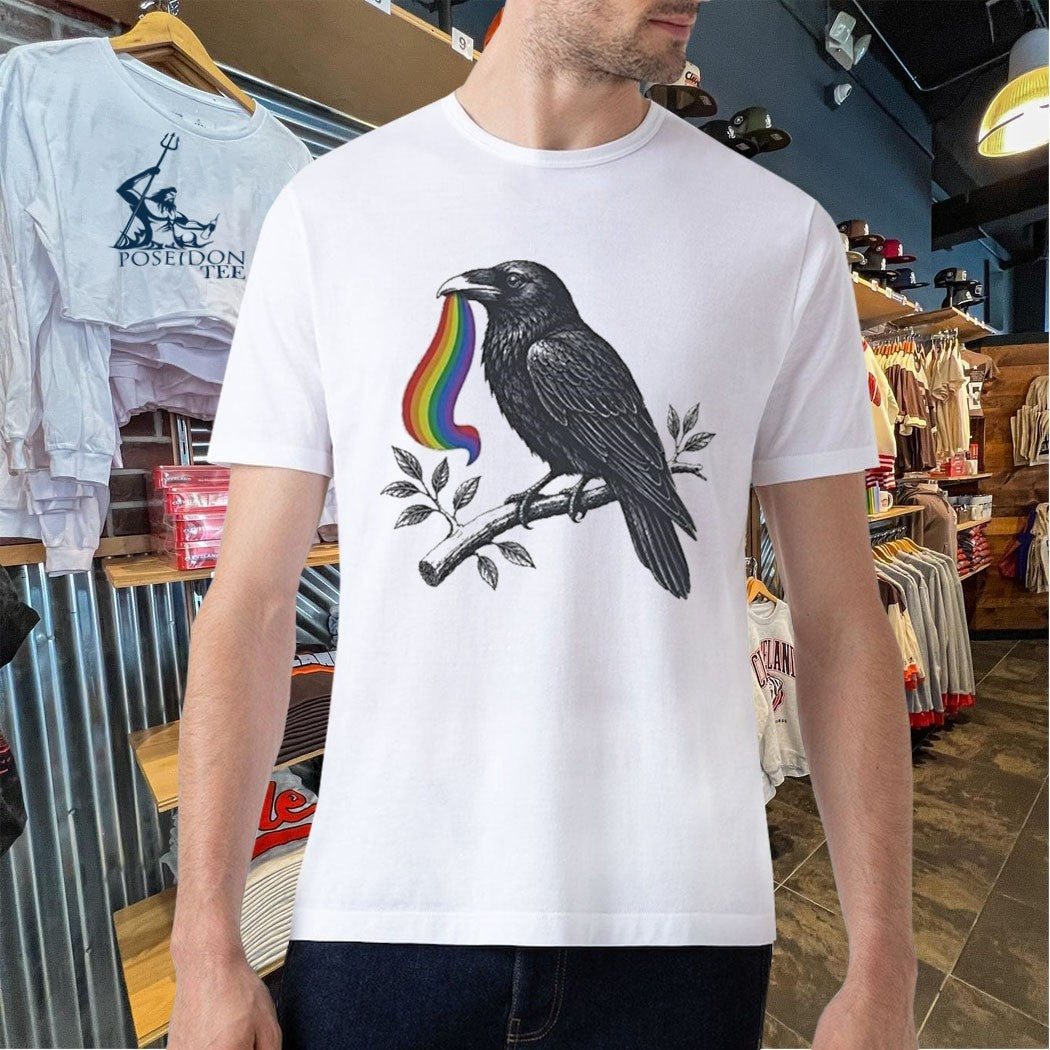 Pride Raven Lgbt Flag Pride Month T-shirt