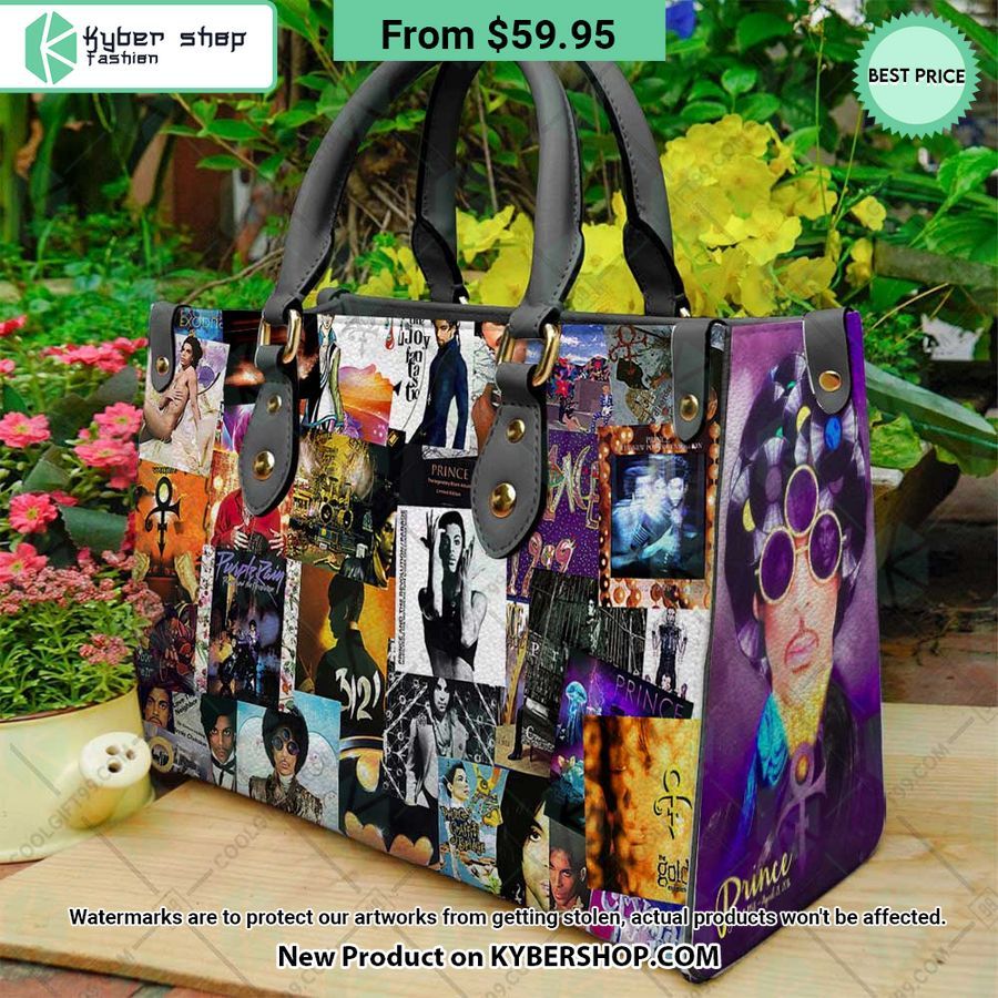 Prince Album Covers Leather Handbag