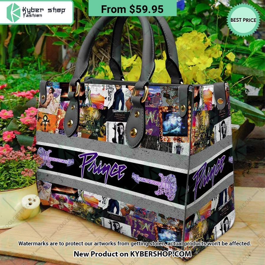 Prince Guitar Leather Handbag