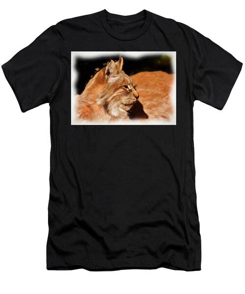 Profile Of A Lynx - Painting T-Shirt