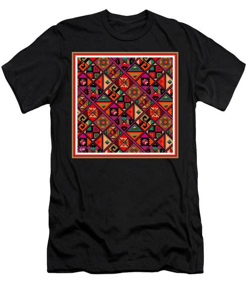 Pulchra Materia - African Kaleidoscope  L A S - With Printed Frame. T-Shirt