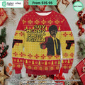 Pulp Fiction Say Merry Xmas Again Sweater