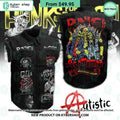 Punks For Autism Skull Sleeveless Denim Jacket