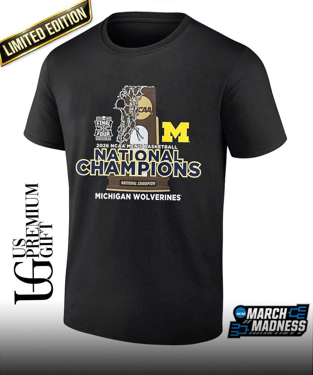 Michigan Wolverines 2026 Men’s basketball National Champions team collage shirt