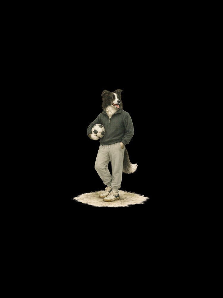 Border Collie Playing Soccer Dog by Dodosheep