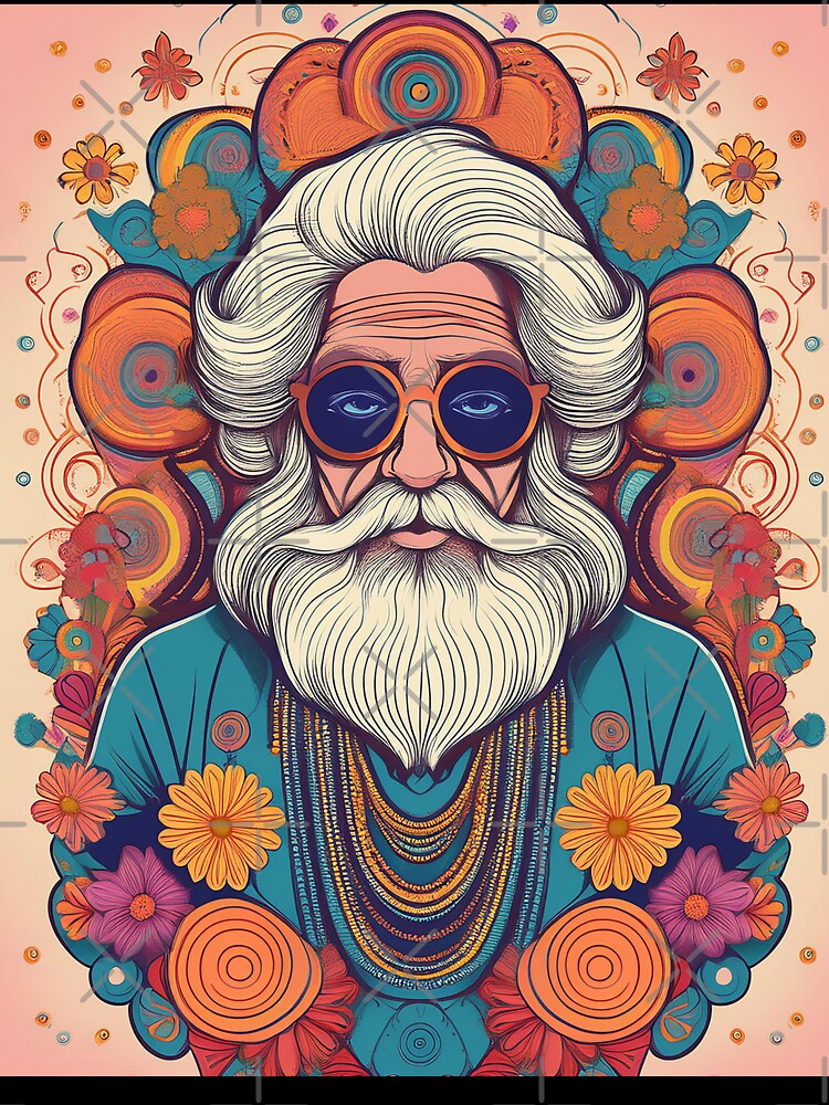 Elderly Whitee Hippie by Marcite