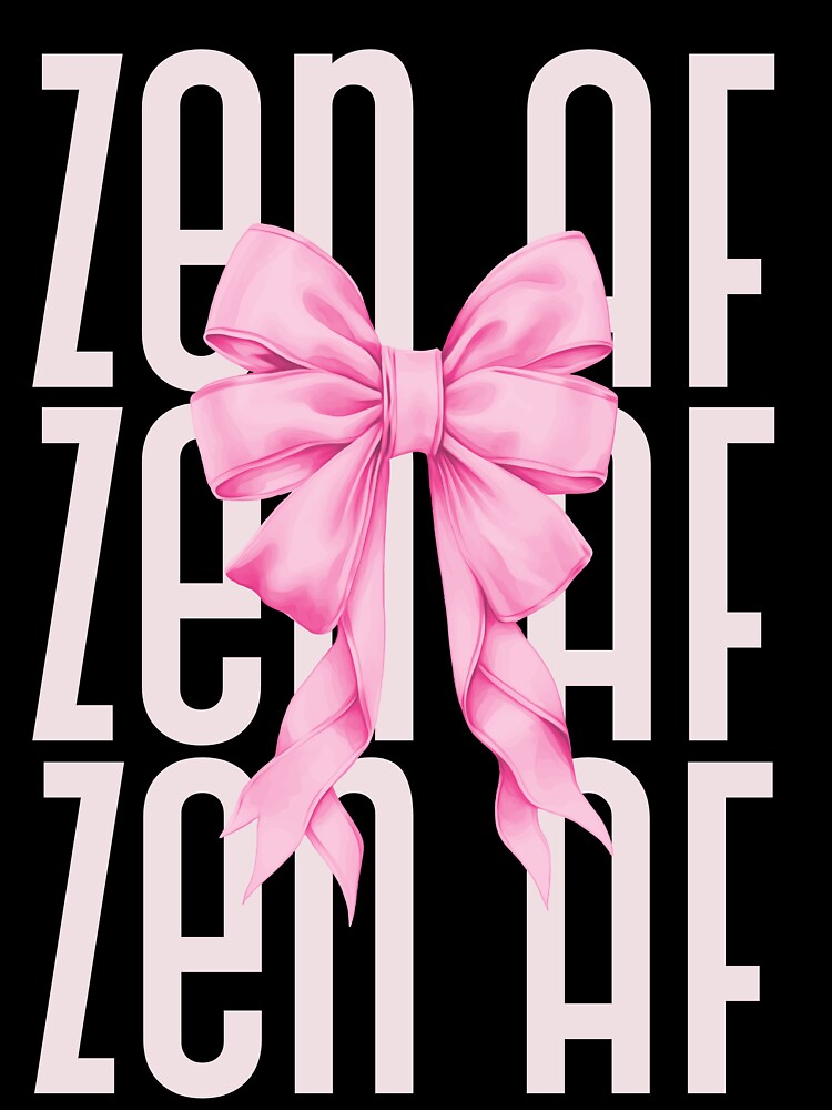 Zen AF cute pink vintage bow by SoulfulT