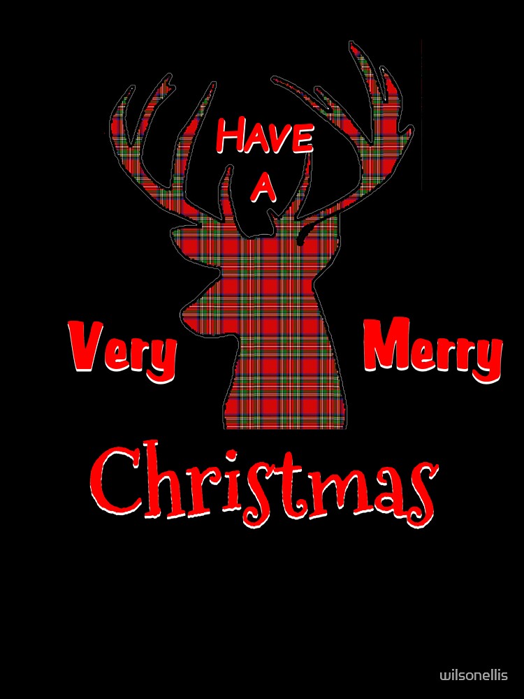 Holiday Christmas Deer by wilsonellis