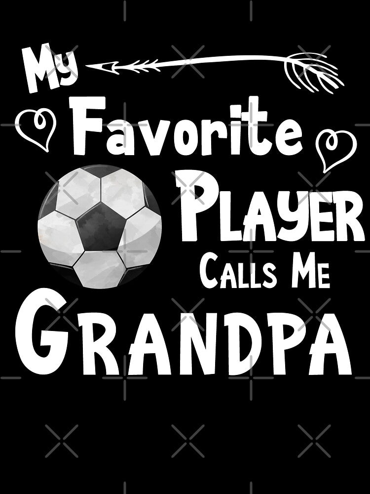Soccer Football My Favorite Player Calls Me Grandma Fan Designs by SpiritWestDesig