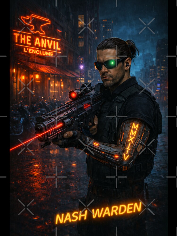 Nash Warden - mercenary - Neo Arkham 2040 by Beaurozier