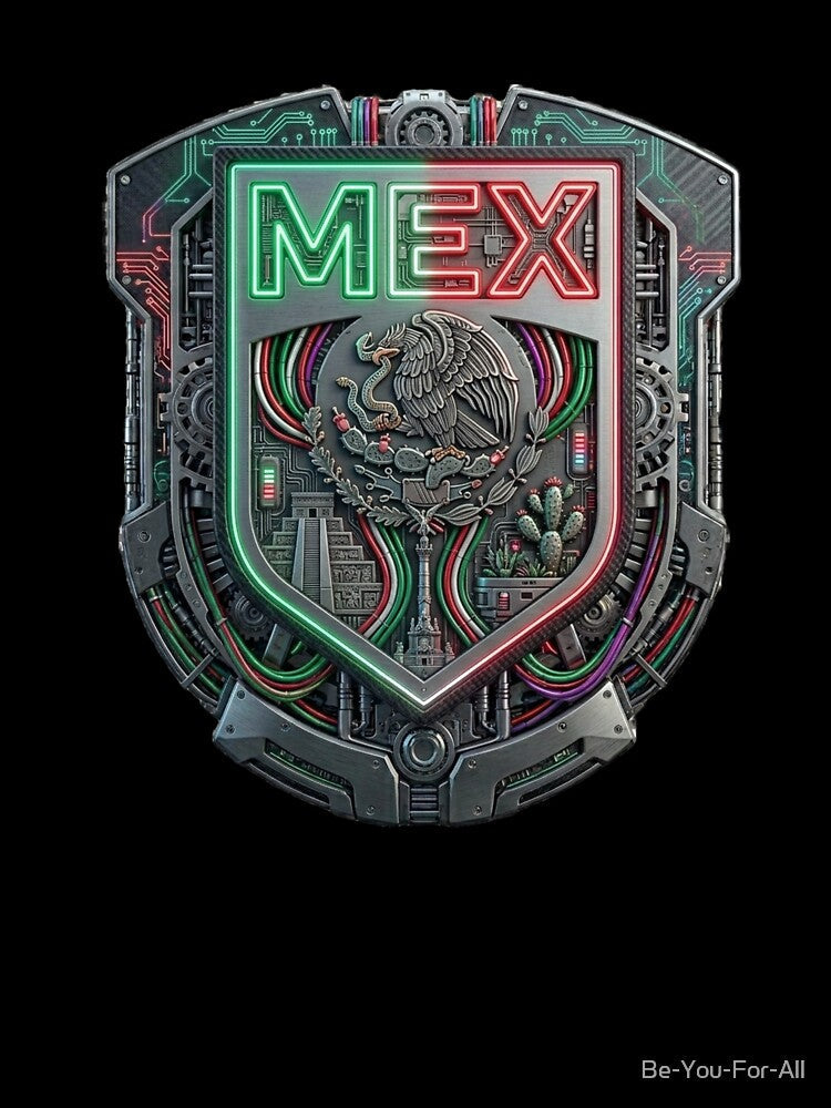 México Shield Heritage - Detailed MEX Eagle Art by Be-You-For-All