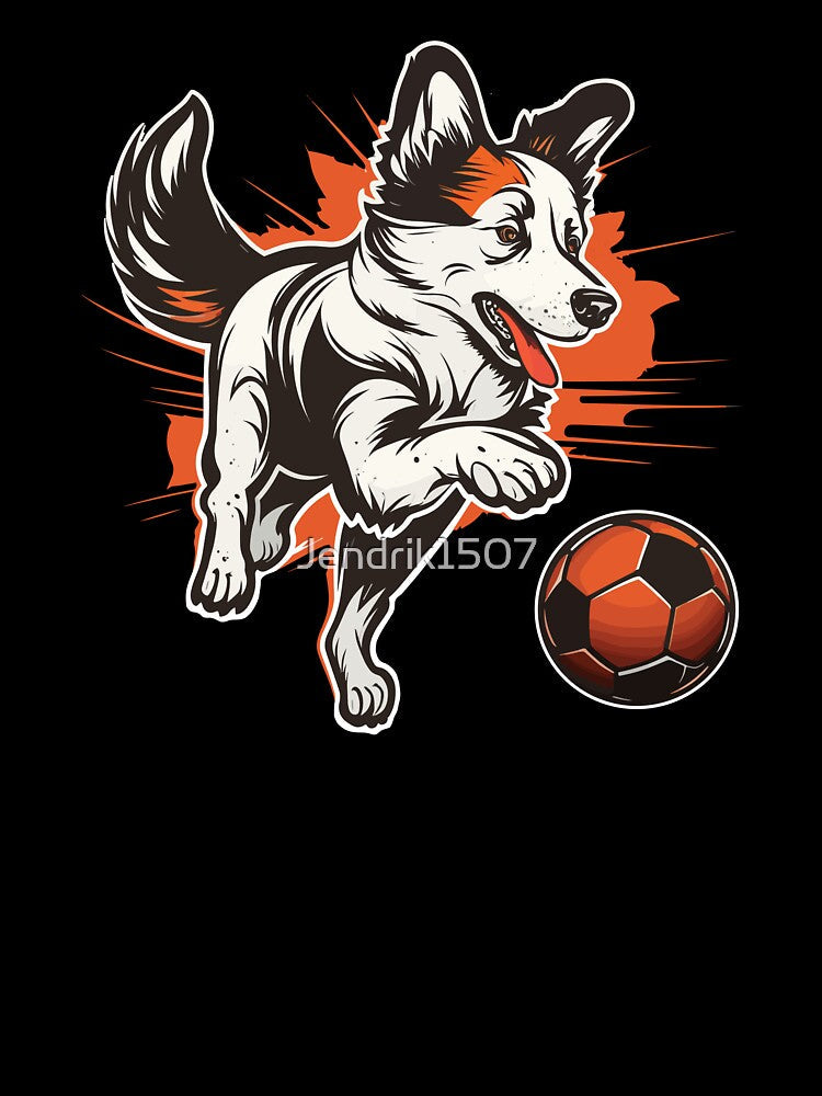 Dog playing soccer by Jendrik1507