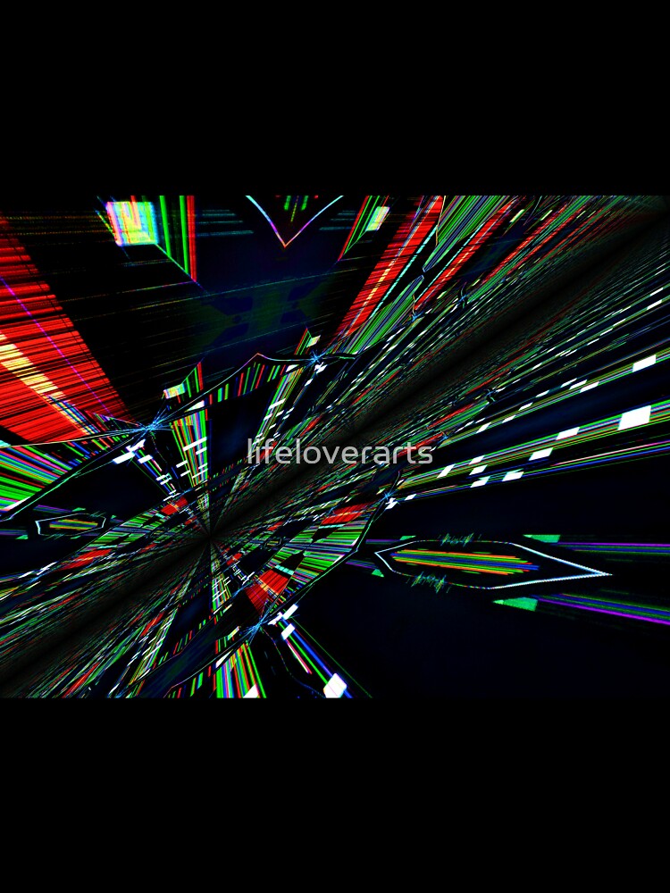 Broken tablet screen matrix landscape by lifeloverarts