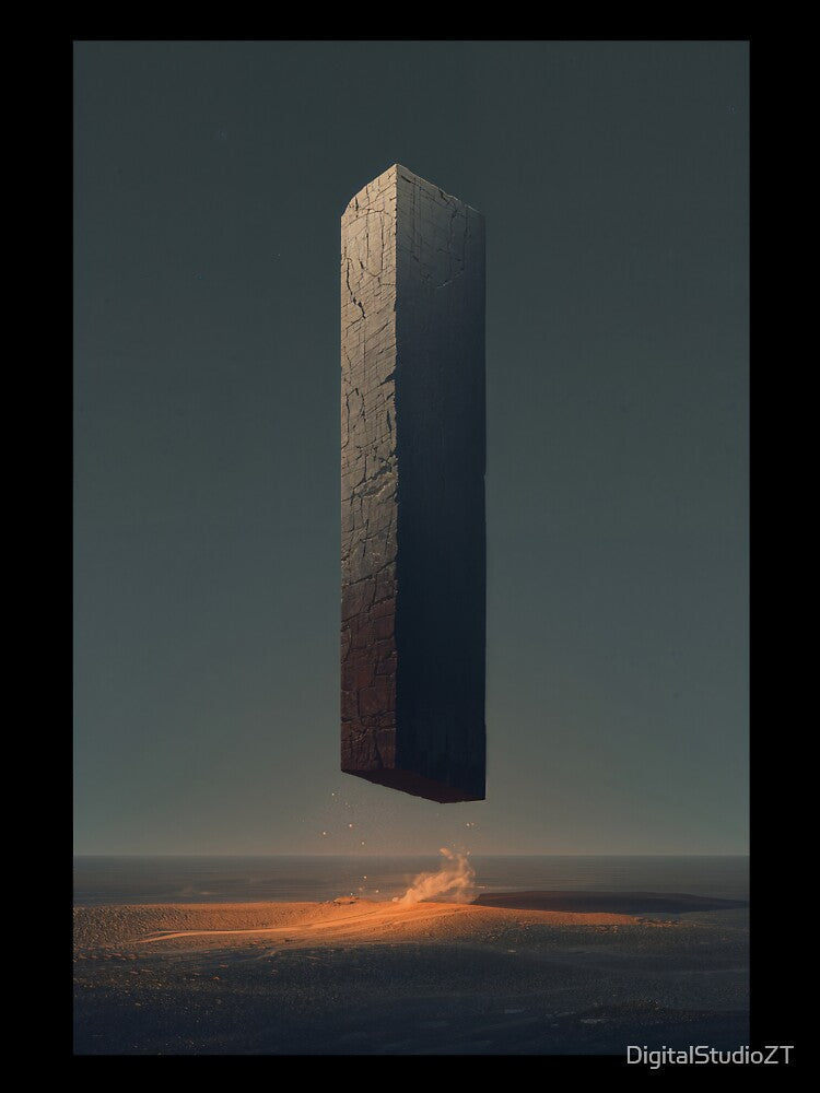 Floating Monolith Sci Fi Landscape by DigitalStudioZT
