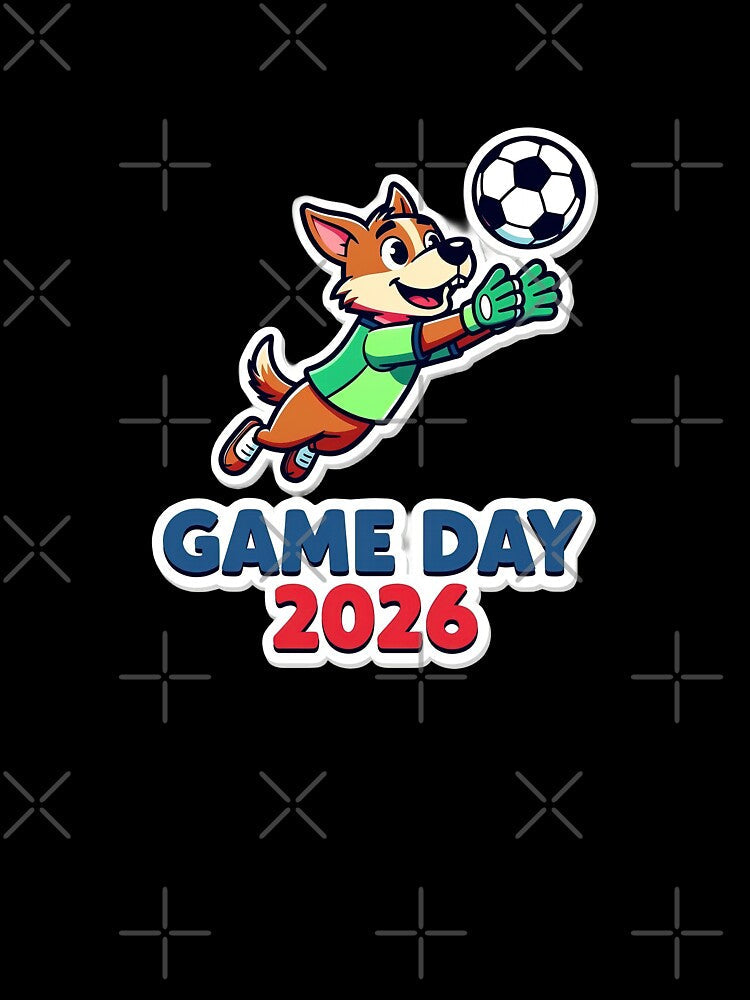 Miami Soccer Dog Design – Cute Puppy Football Fan Game Day Artwork by BrickByDream