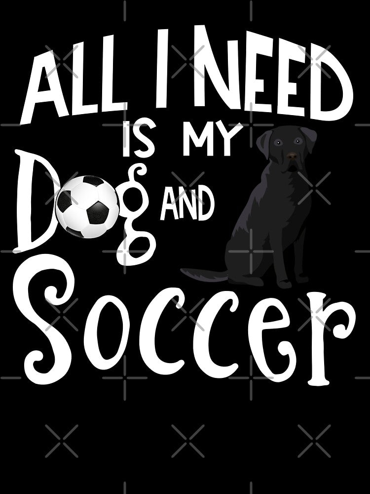 Black Labrador Retriever Dog Lover Soccer Player Saying Gift by tncgifts