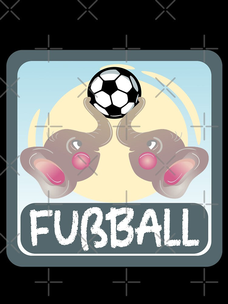 Children's football elephants children by minimalartstory