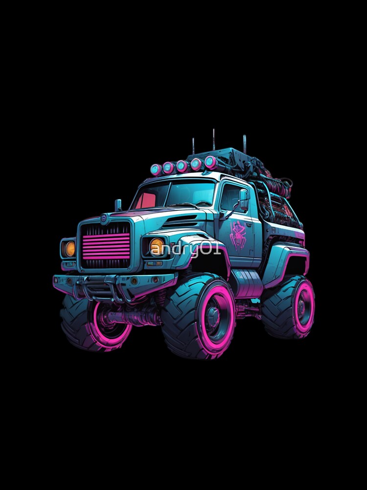 "Cyberpunk Truck: Future on Wheels" by andry01