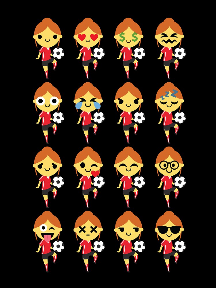 Soccer Girl Emoji by HippoEmo