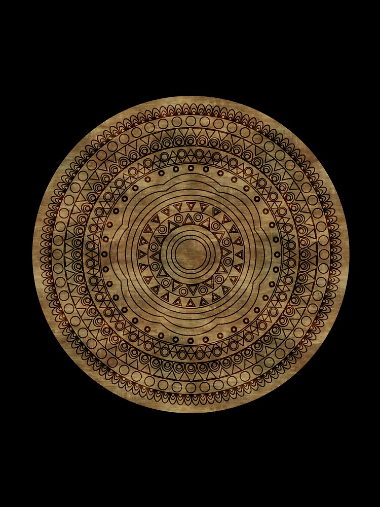 Wood burn mandala by adiosmillet