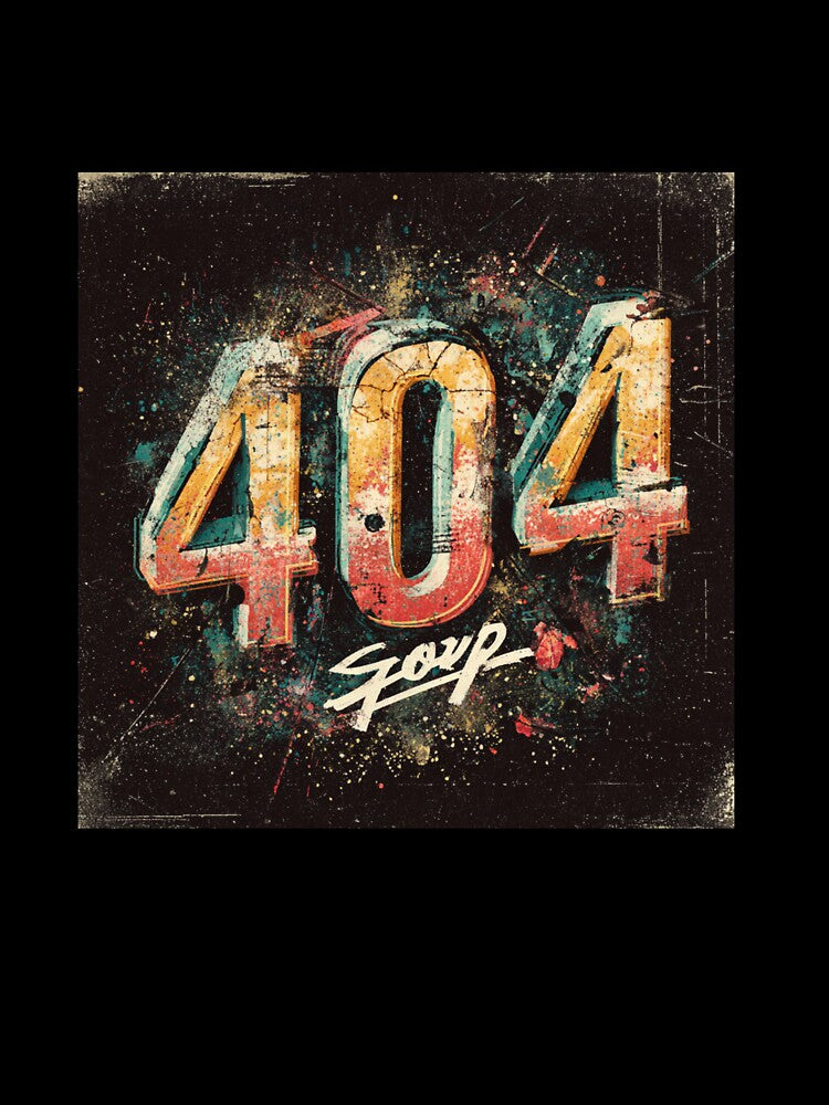 404 Error Glitch Art | Neon City Design by KANALab