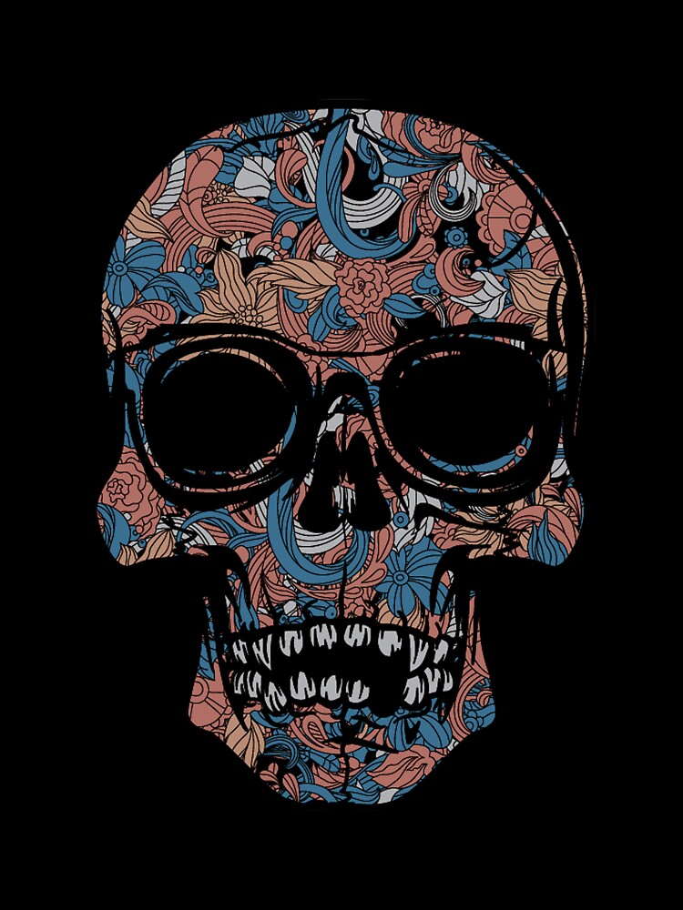 Colorful skull - Funny Goth Lover Gift by Teenation9