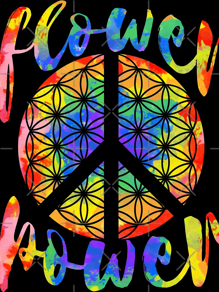 Flower Power Flower of Life Hippie Design by LuminOrb