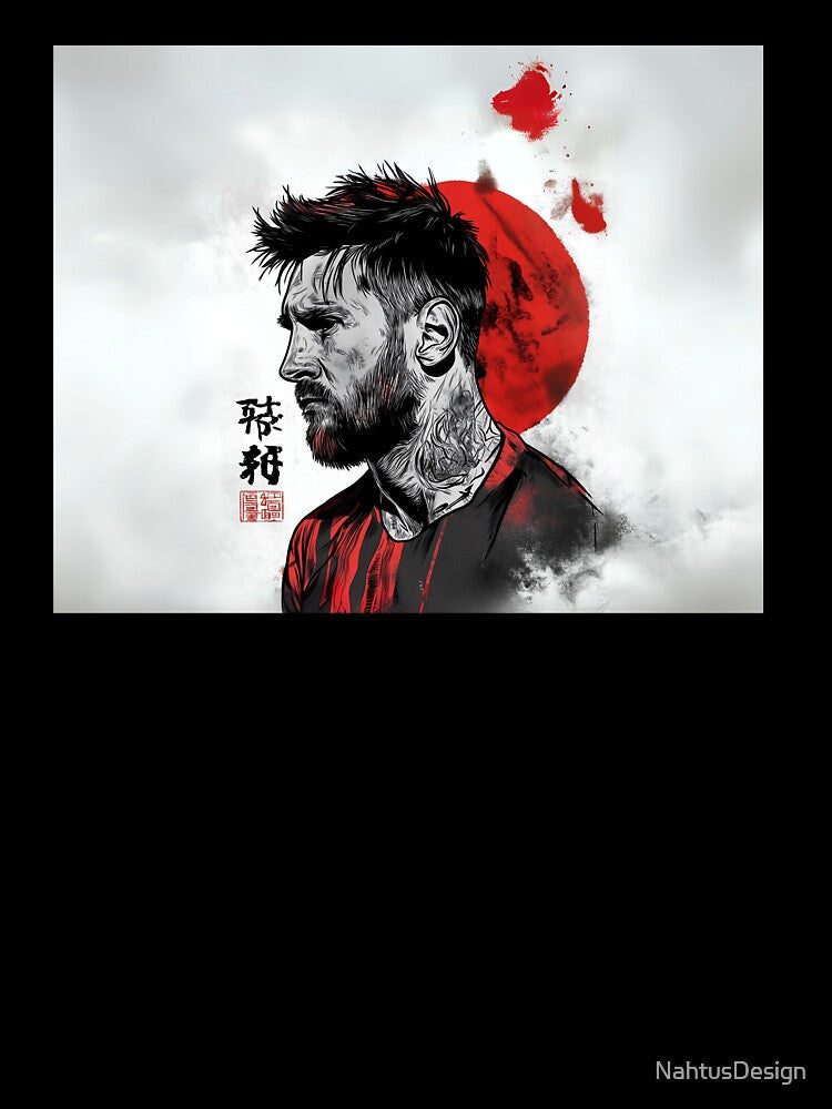 Messi Red Moon by NahtusDesign