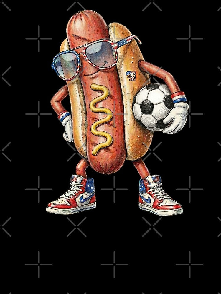 Hot Dog Soccer Player by Roy & Tiffany