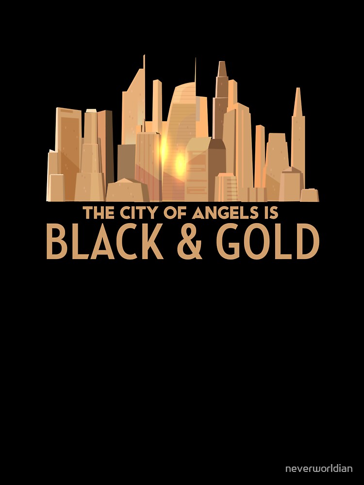 The City of Angels is Black and Gold LAFC by neverworldian