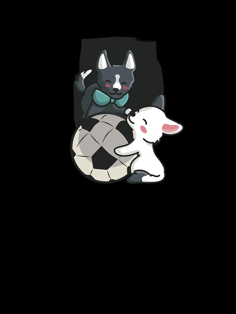Cute Baby Dogs With Football by DavinciStore21
