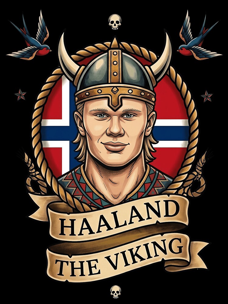 Haaland The Viking Tattoo by Fictional Ink Society