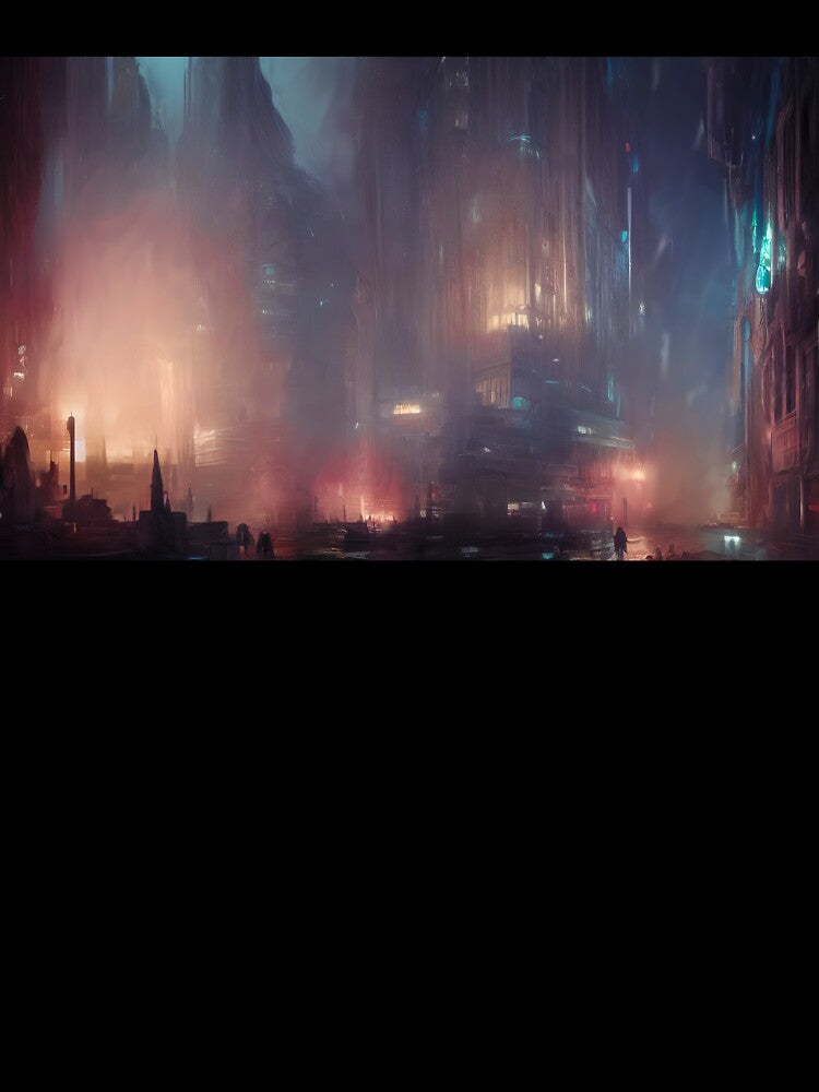 An Evening in The Neon Night City by Adrian I Barnett