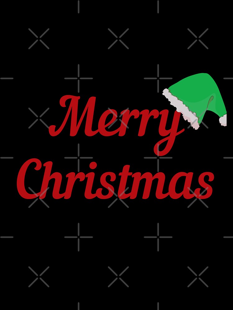 Merry Christmas with a Christmas cap Classic T-Shirt design by hetvick