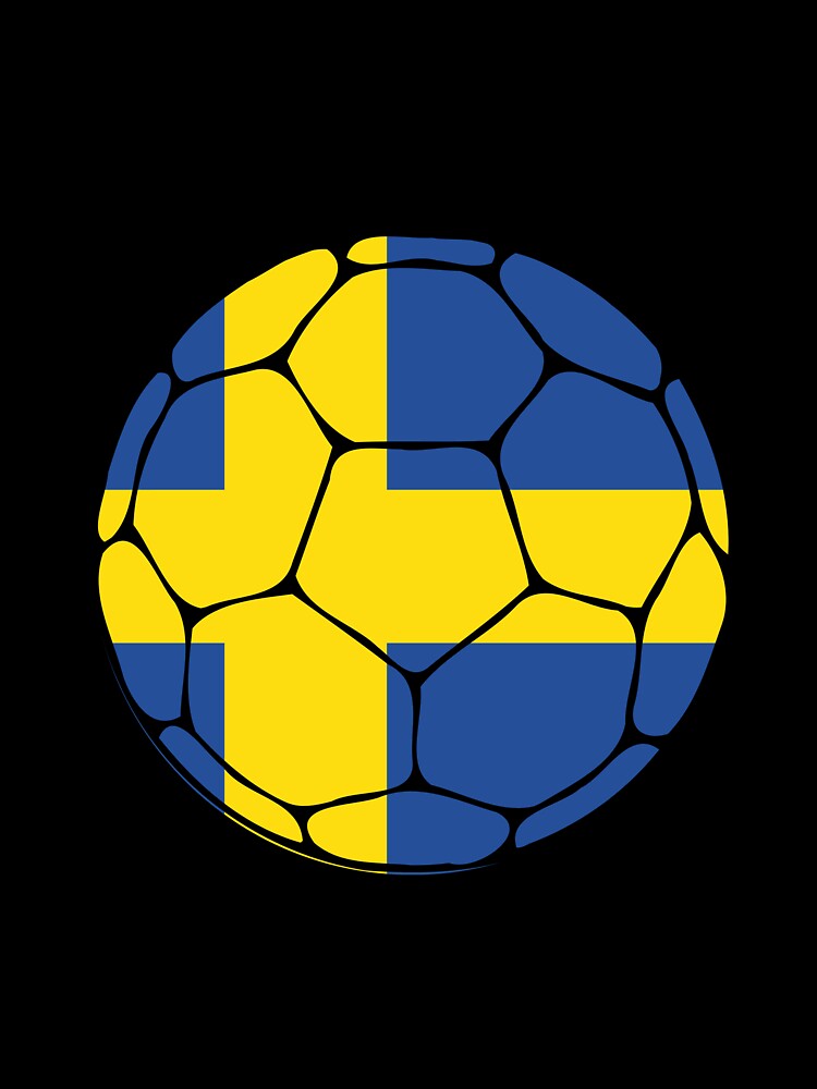 Sweden Flag Soccer Ball by ehgraphics15