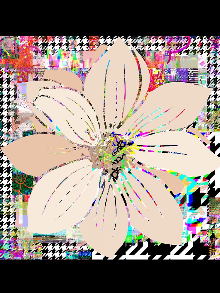 Peachy Floral Glitchy Glam by thebrightspotco