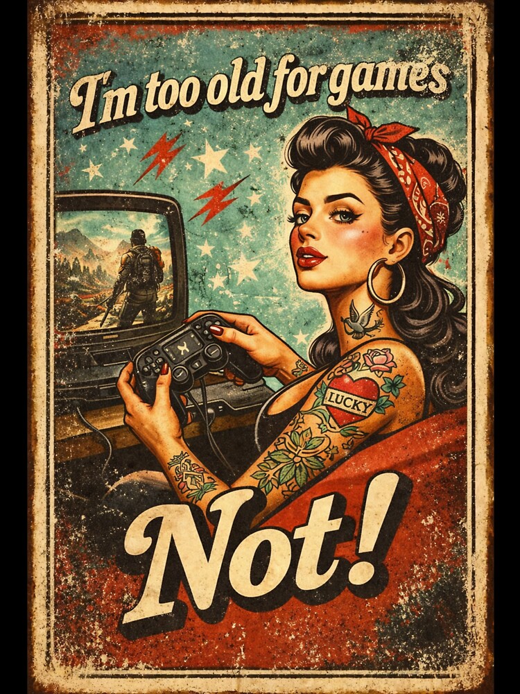 Vintage Gamer Girl 1 by ShirtsOfDeath
