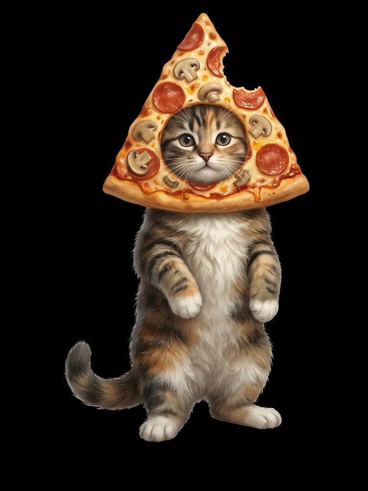 Funny Cat Pizza Meme Animal Lover by TerryConnells