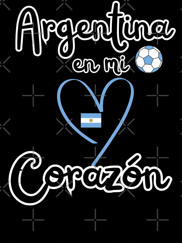 Argentina in my heart soccer fan design by Tienda-Vane