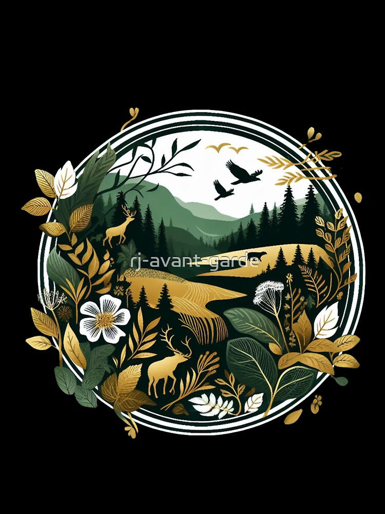 Verdant Whispers: Nature Art by rj-avant-garde