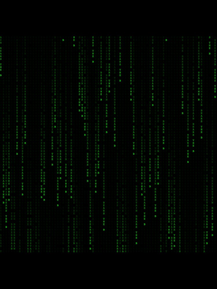"The Berenstain Bears" Matrix Print by brutal-world