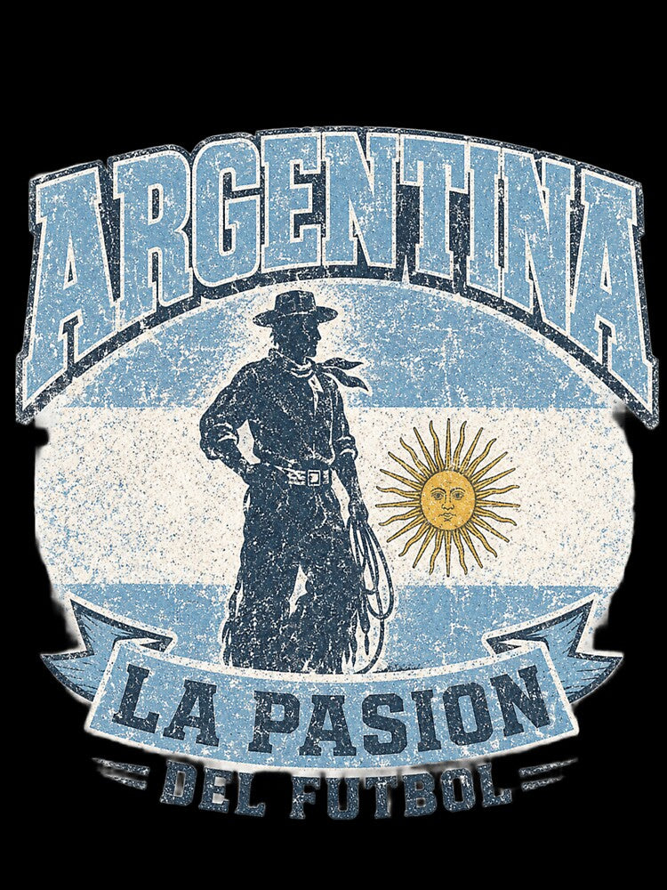 Argentina La Pasion Del Futbol | Vintage Soccer Fan Design by ArthUpscale
