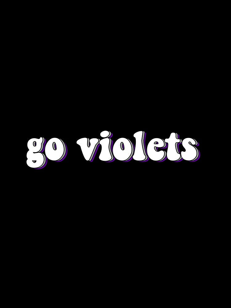 White Triple "Go Violets" by Maggie S