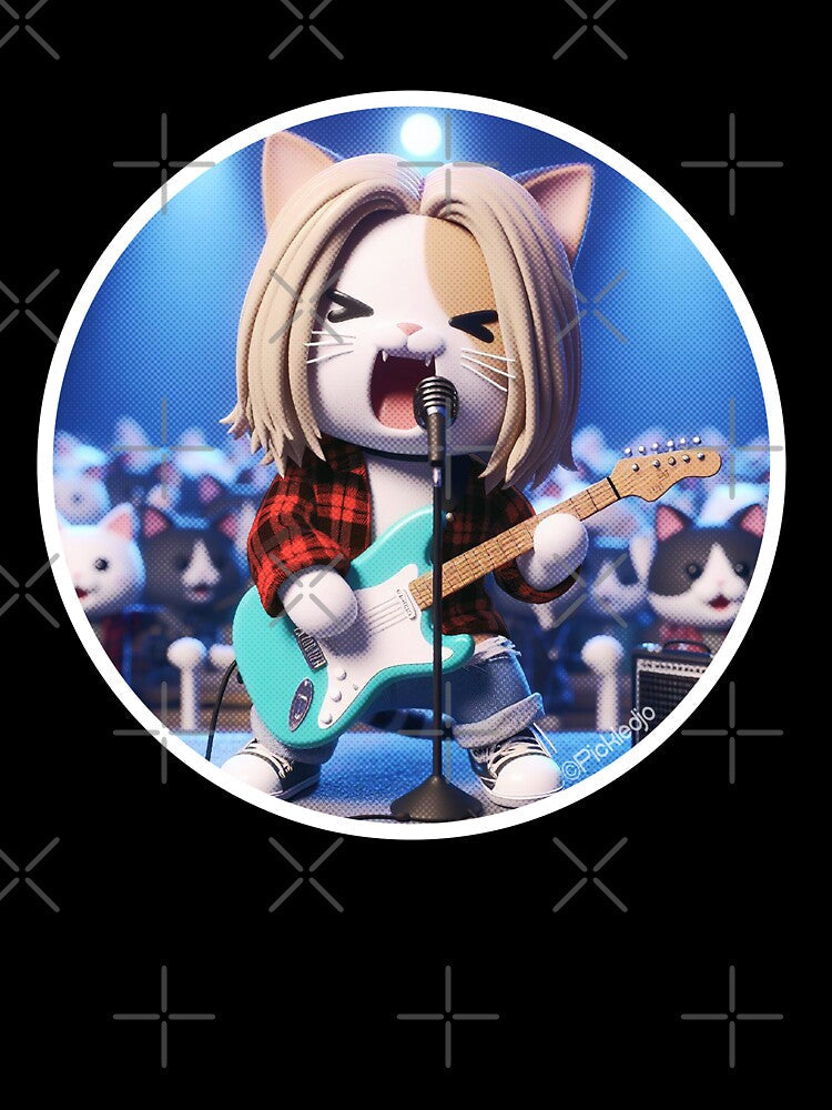 Grunge Cat by PickledjoArt