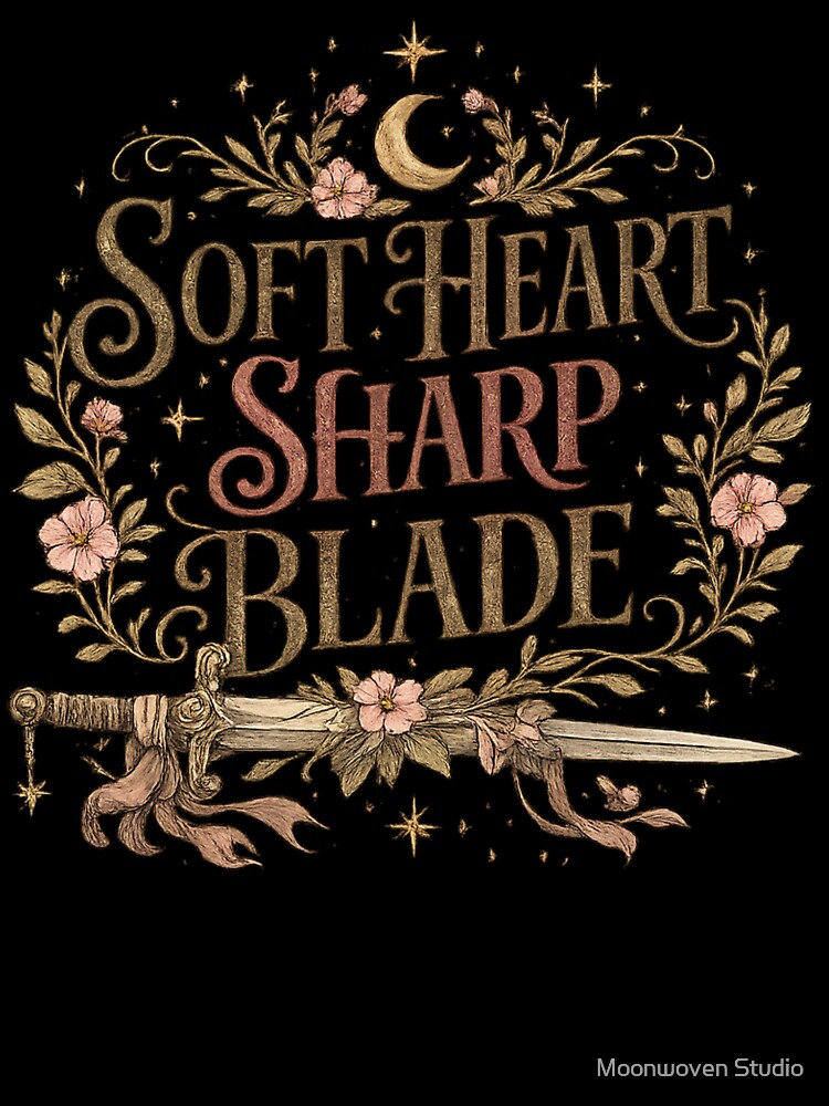 Soft Heart Sharp Blade Feminine Fantasy Sword Design by Moonwoven Studio