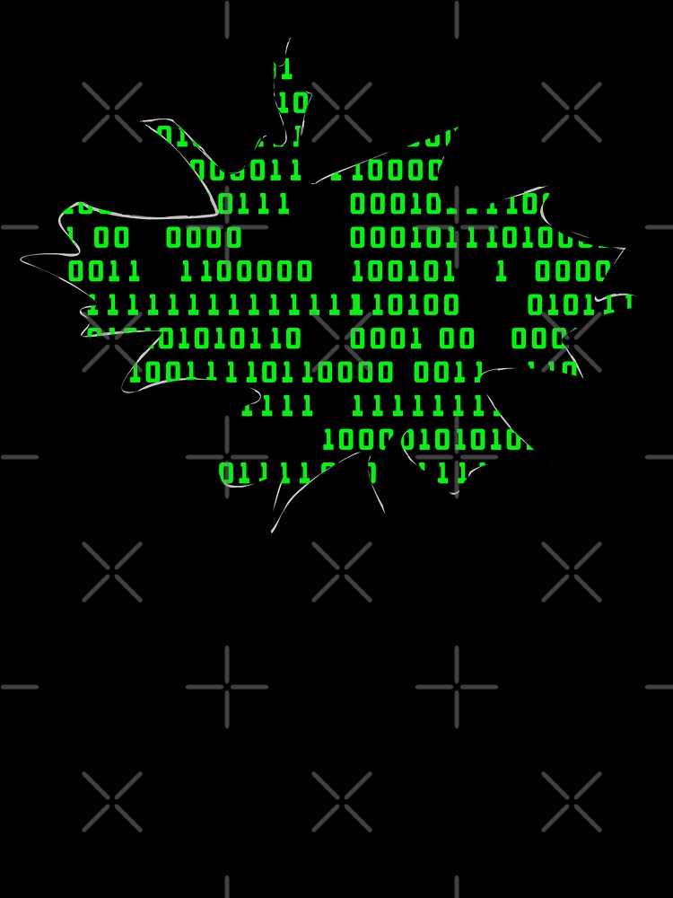 Matrix Code Breaking Through | Digital Glitch Illusion Design by Fun Funky Designs
